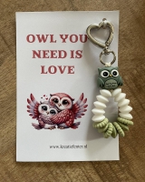 Sleutelhanger "Owl you need is love"