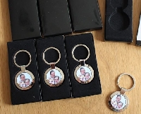 Sleutelhanger met eigen foto (rond)